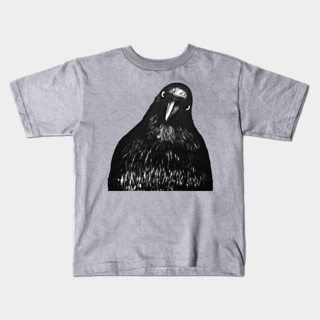 Crow? Kids T-Shirt by Deeprootsbkk